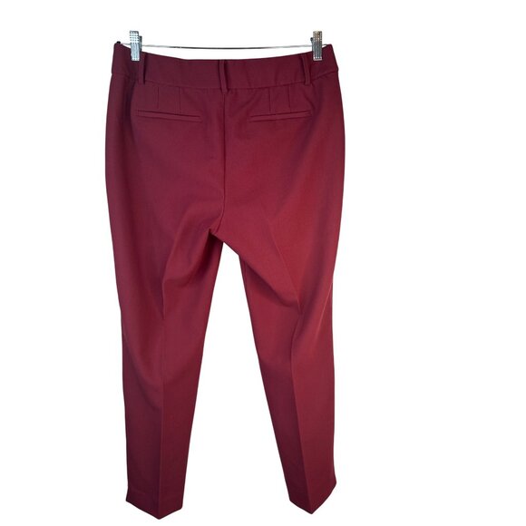 Talbots Hampshire Ankle Pants Women Size 10 Red Polyester/Viscose/Spandex - Picture 3 of 16